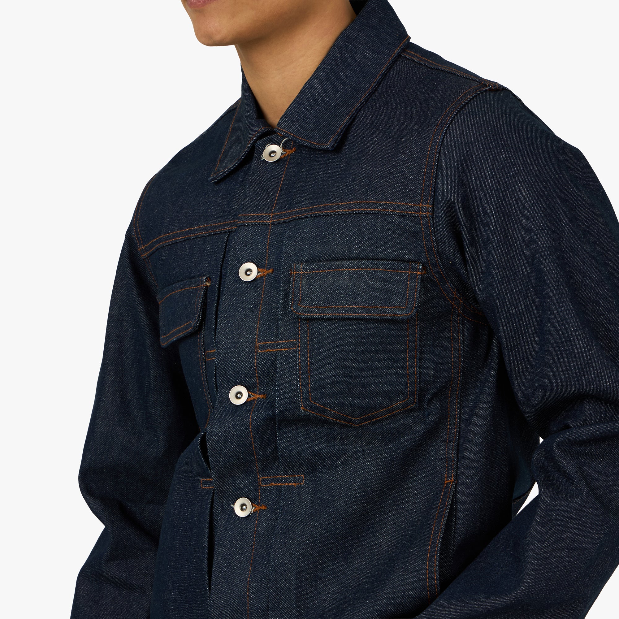 PlazaWorks Modern Type 2 Denim Jacket Indigo Raw - Image 4