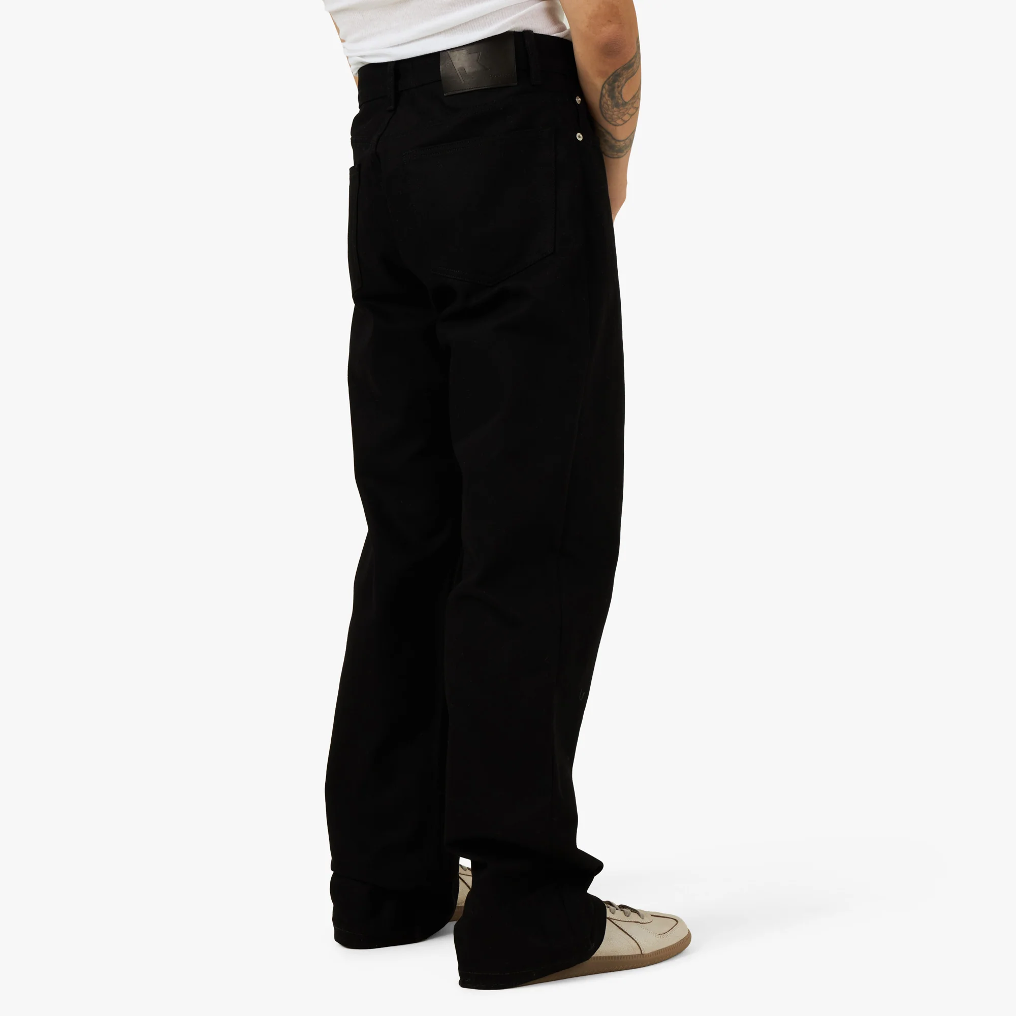 PlazaWorks Modern Wide 5 Pocket Jean Black - Image 3