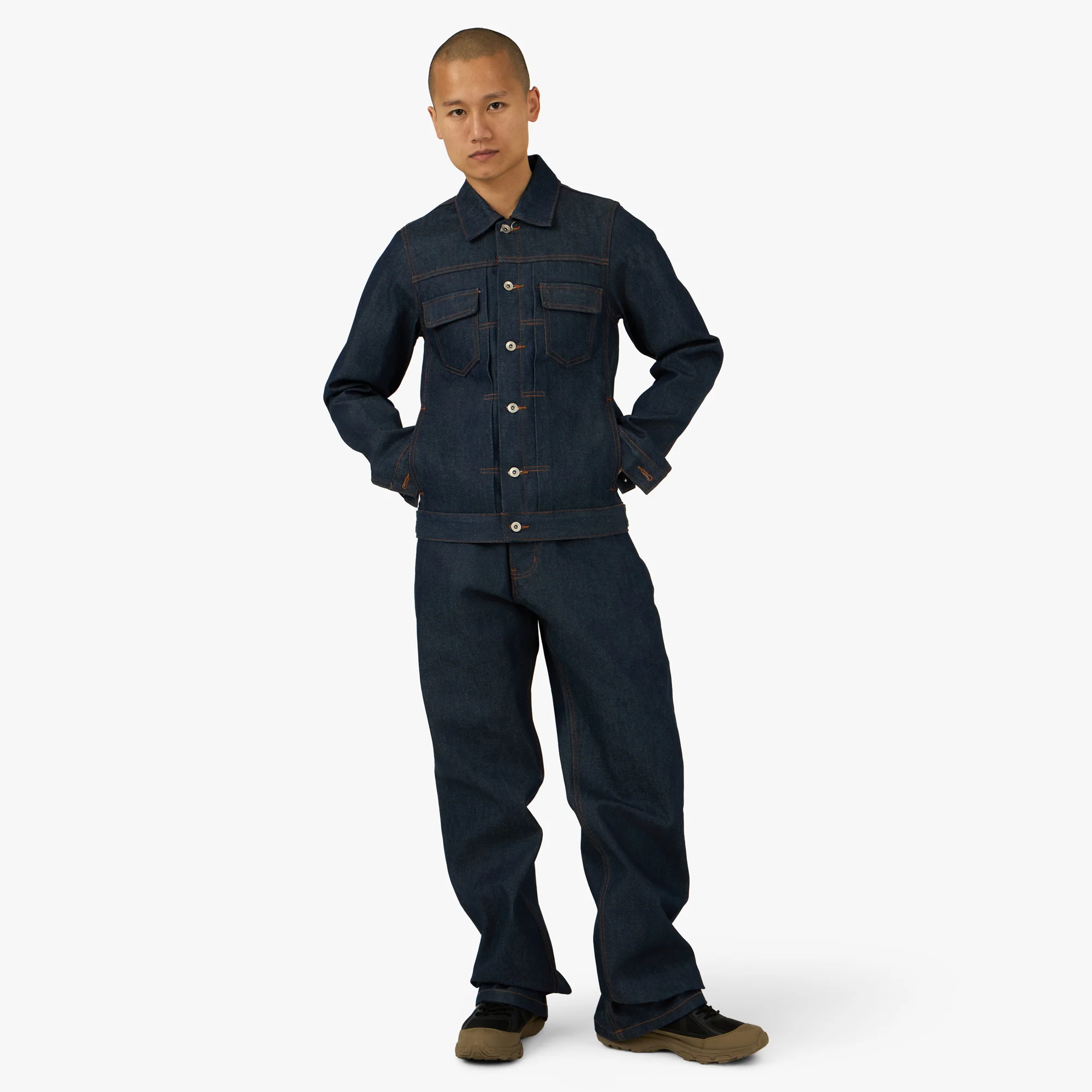 PlazaWorks Modern Wide 5 Pocket Jean Indigo Raw Selvedge - Image 6