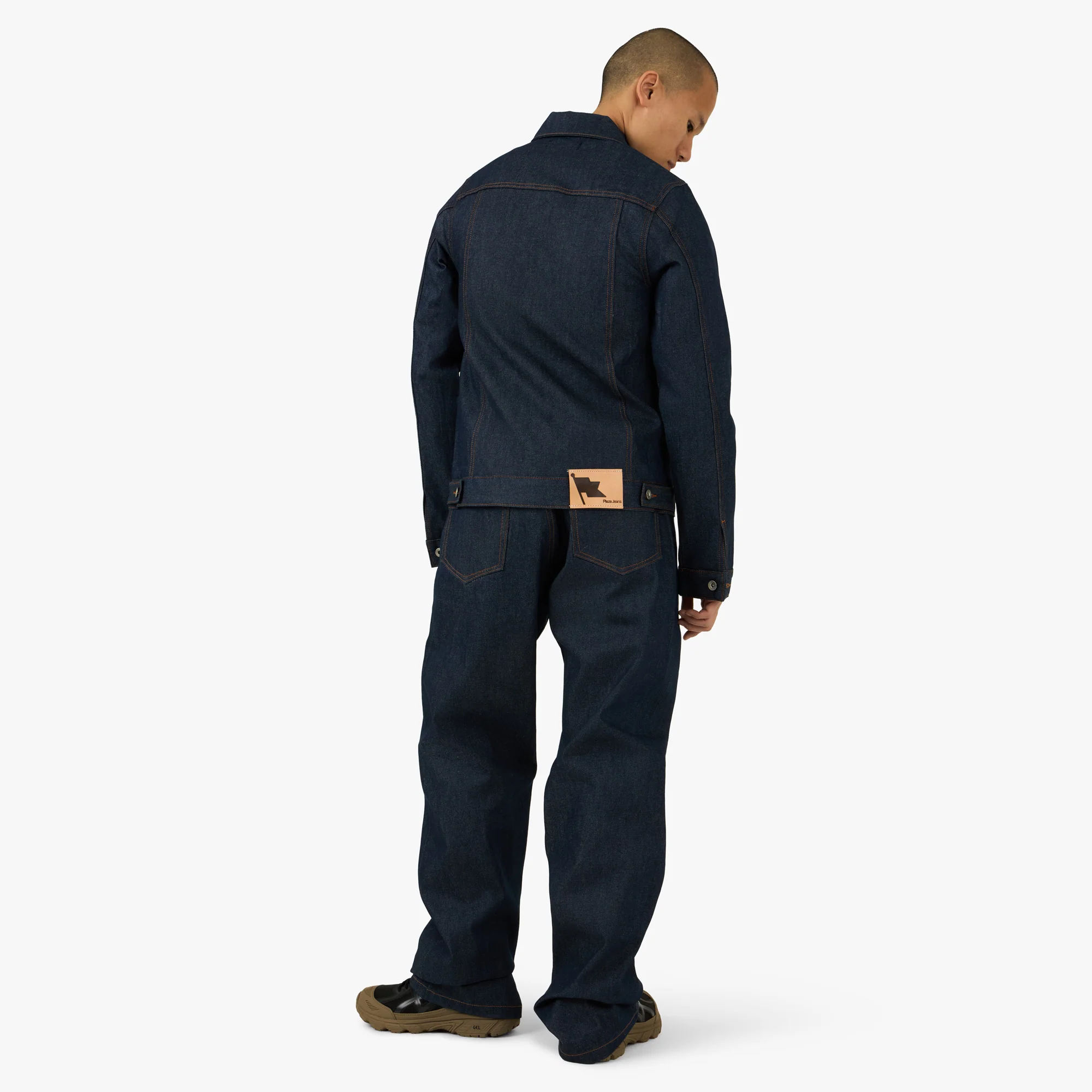 PlazaWorks Modern Wide 5 Pocket Jean Indigo Raw Selvedge - Image 7
