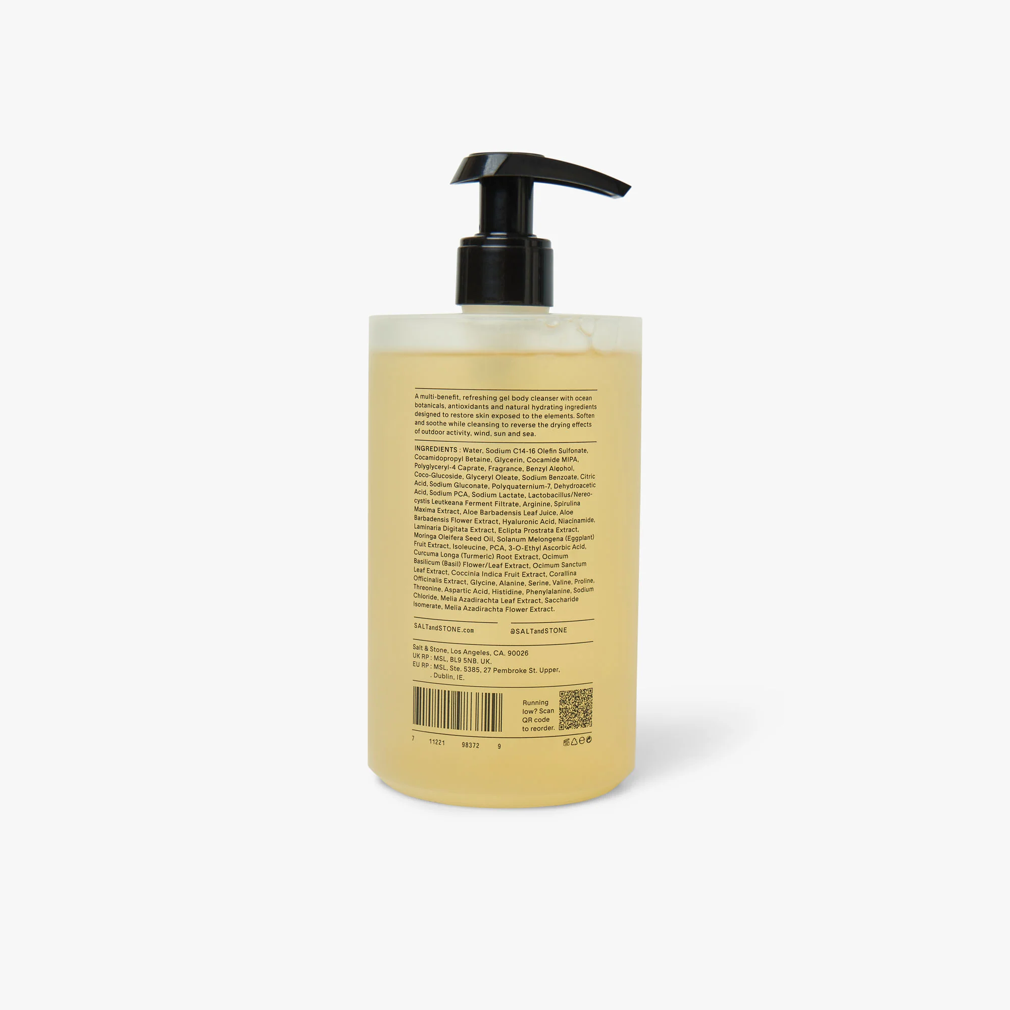 SALT & STONE Antioxidant Body Wash / Santal & Vetiver - Image 2