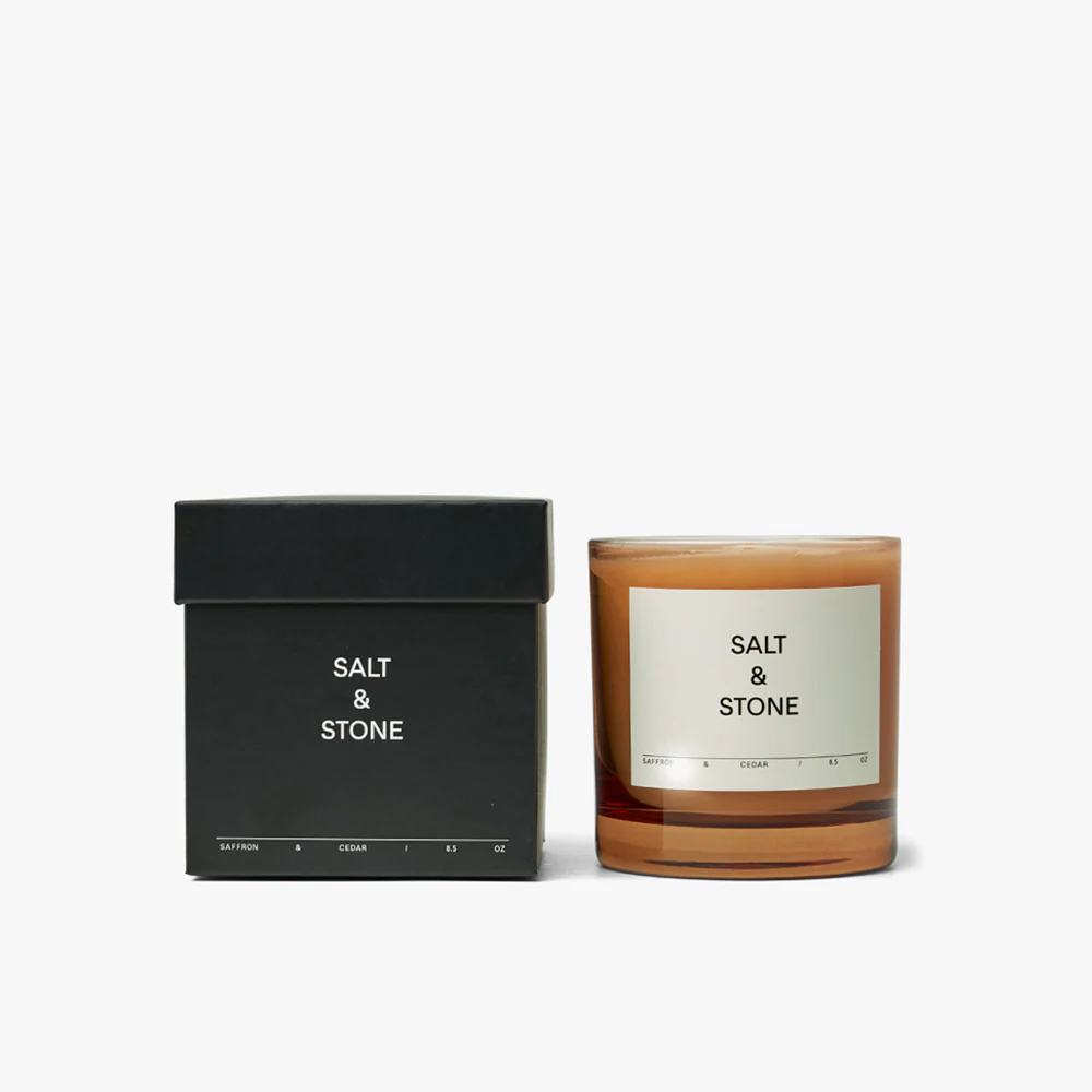 Salt & Stone Candle / Saffron & Ceadar - Image 3