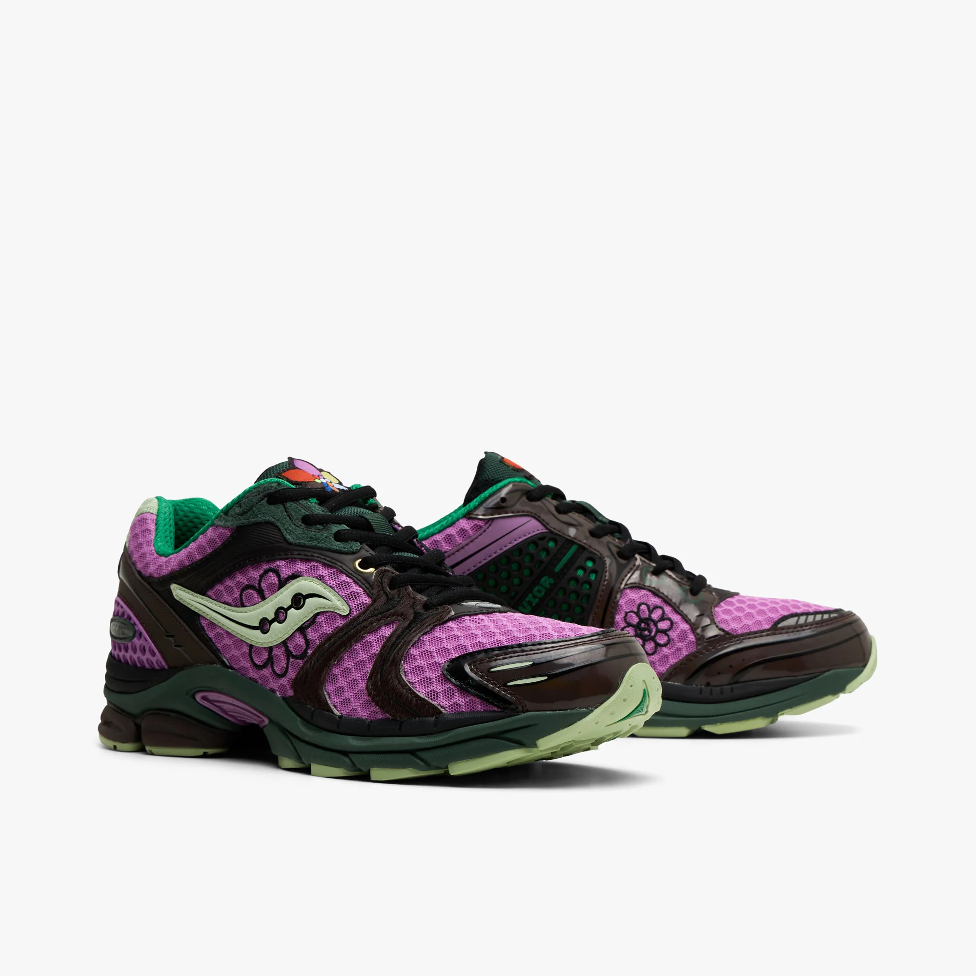 Saucony x Jae Tips ProGrid Triumph 4 Violet / Earth - Image 3