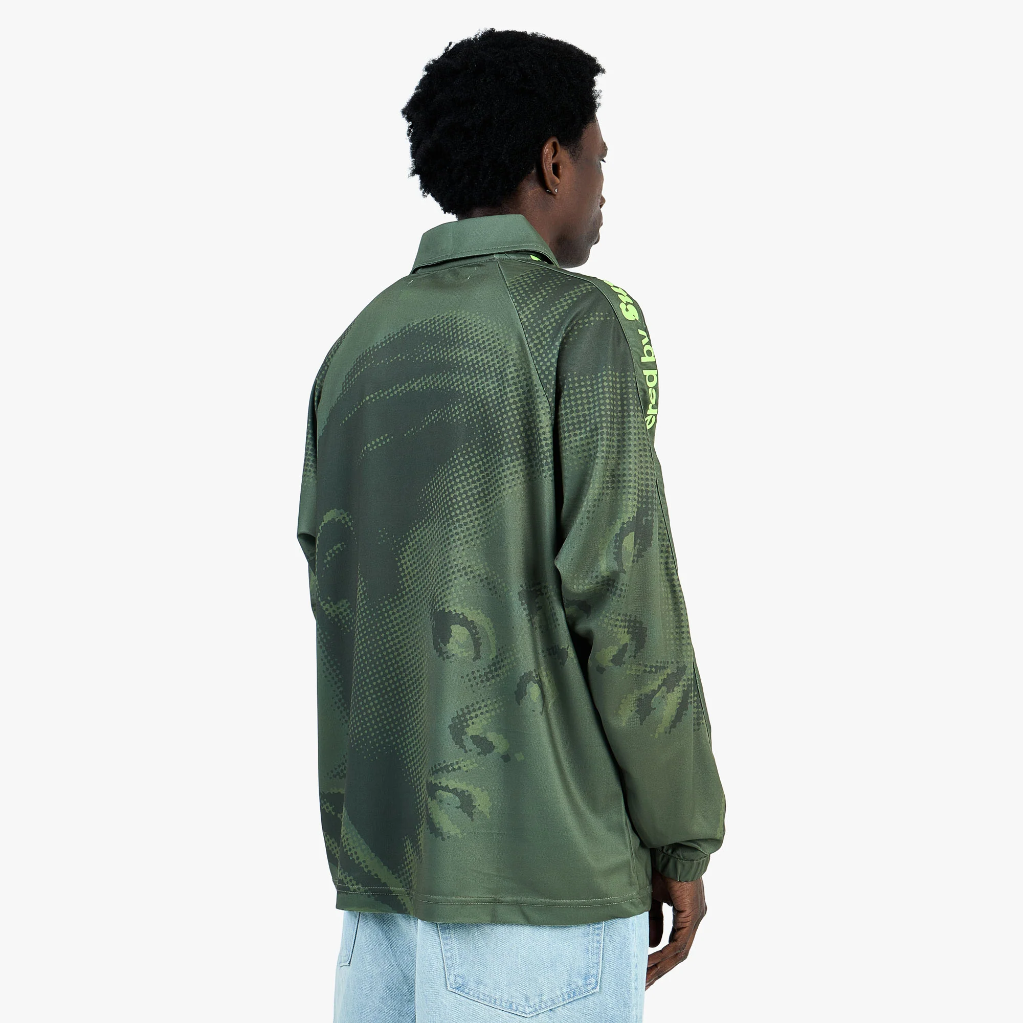 Supervsn Studio Longsleeve Soccer Jersey / Forest Green - Image 3