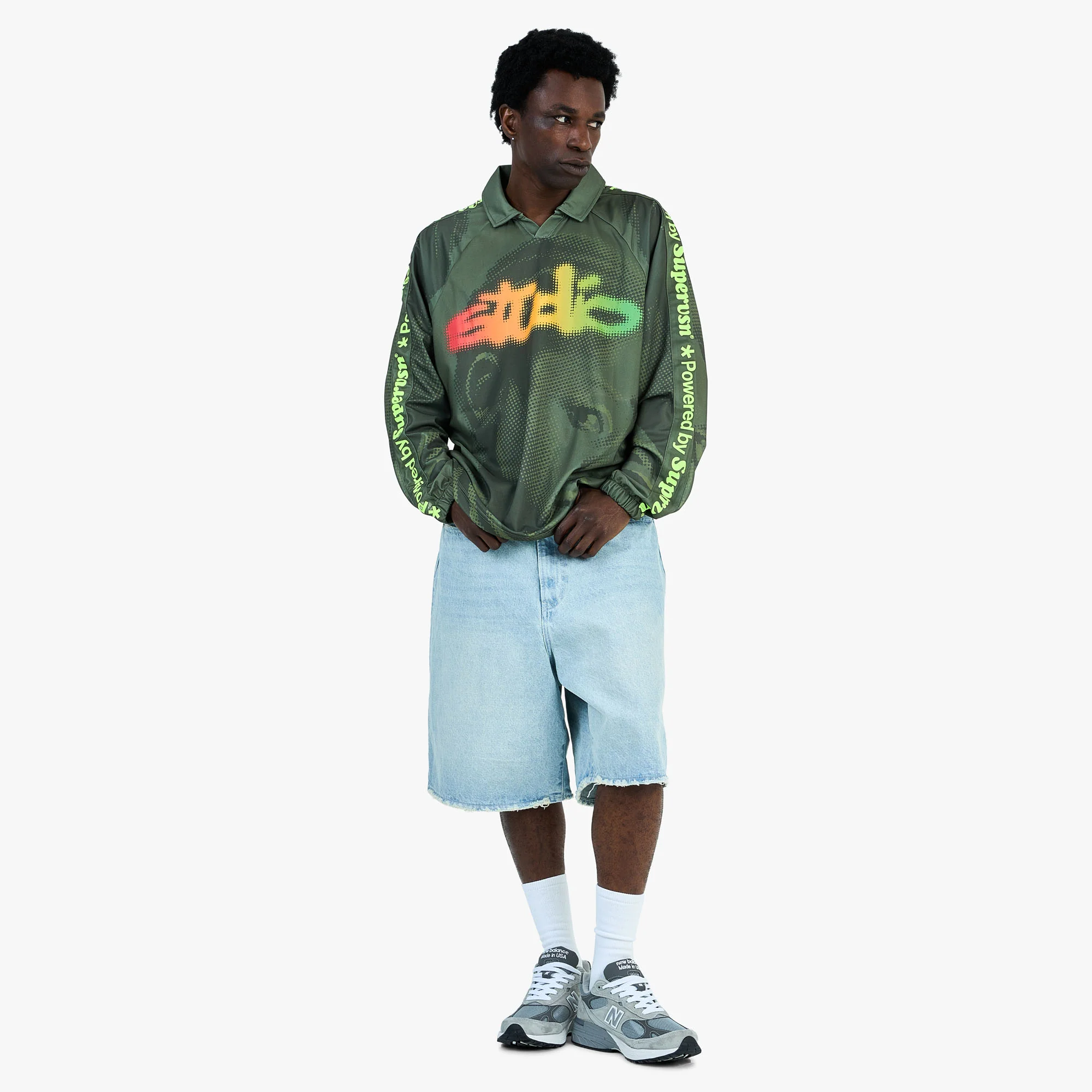 Supervsn Studio Longsleeve Soccer Jersey / Forest Green - Image 6