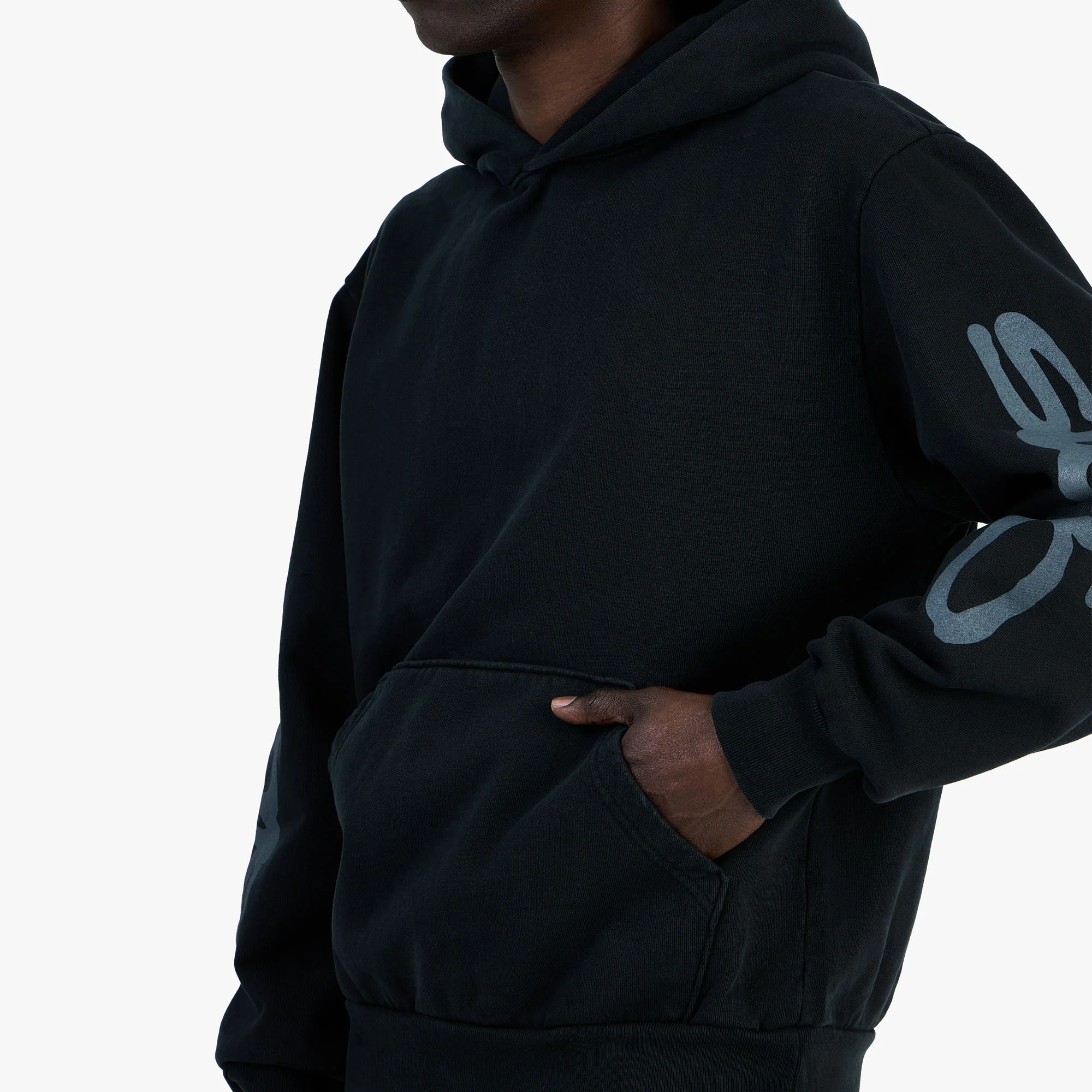 Supervsn Studio Star Hoodie / Vintage Black - Image 4