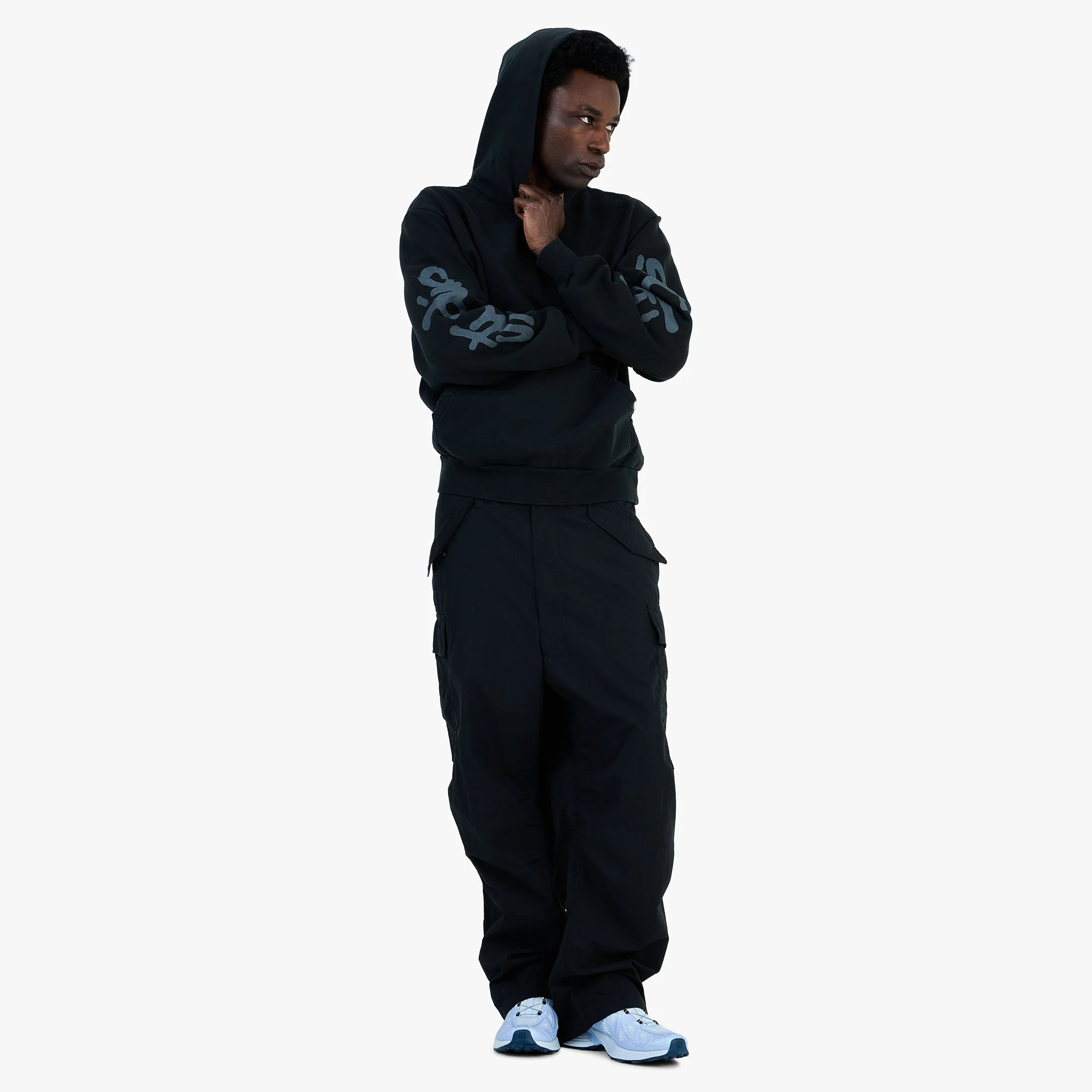 Supervsn Studio Star Hoodie / Vintage Black - Image 6