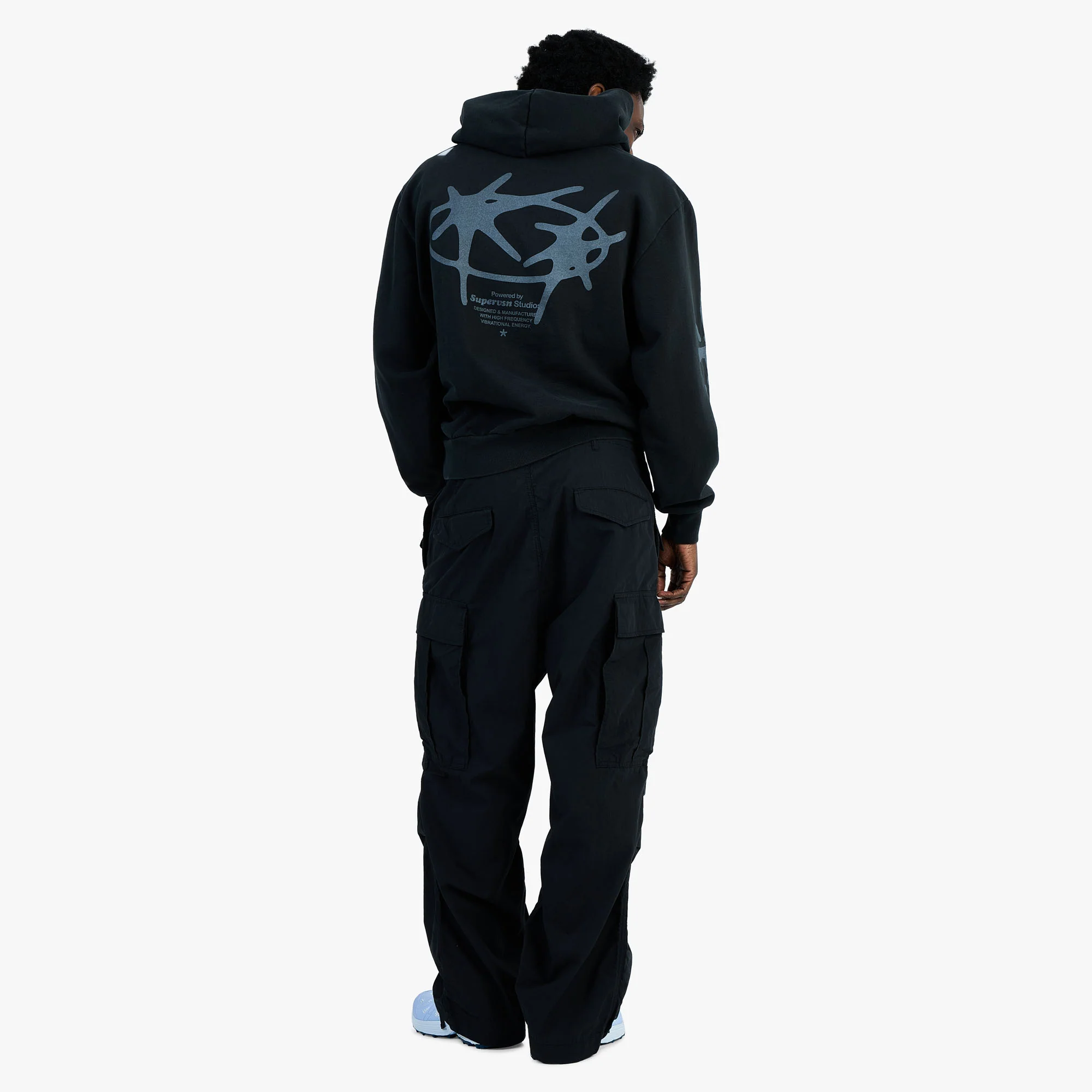 Supervsn Studio Star Hoodie / Vintage Black - Image 7