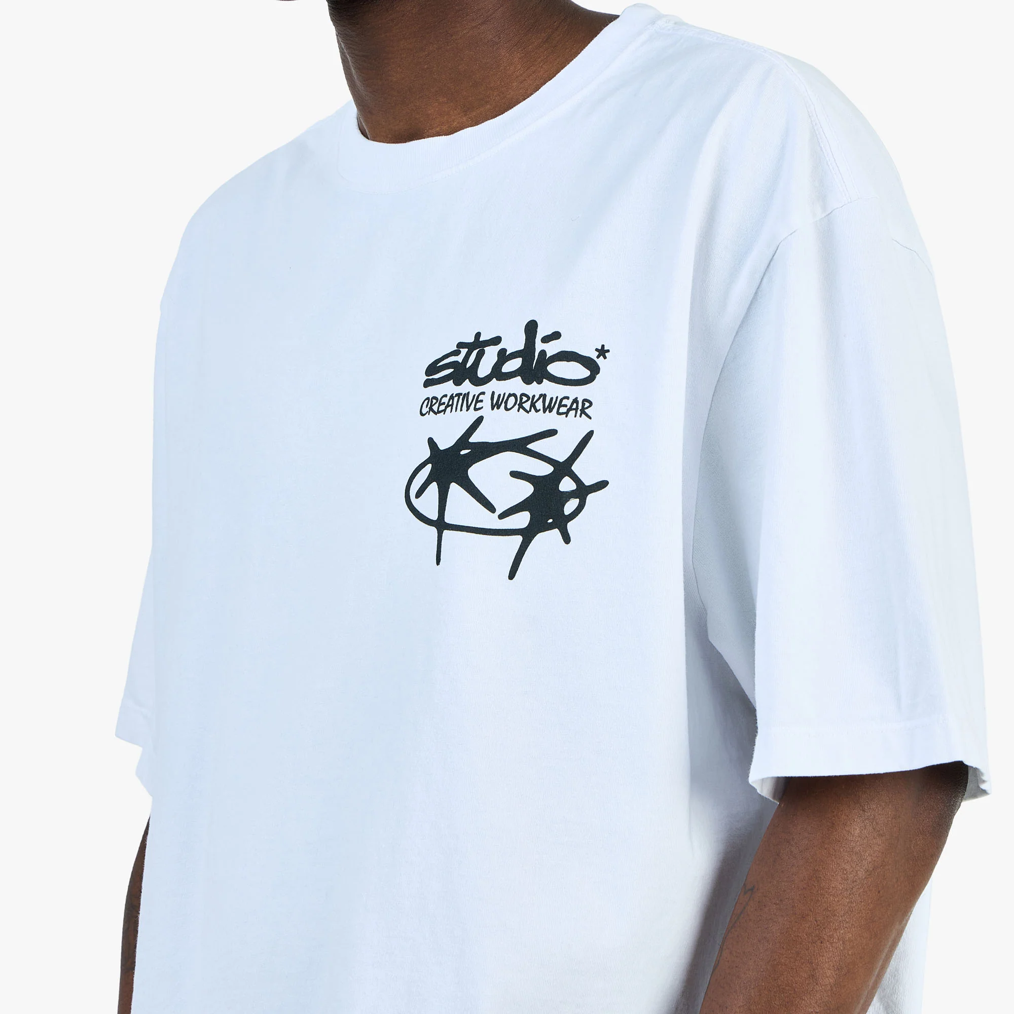 Supervsn Studio Wheel T-Shirt / White - Image 4