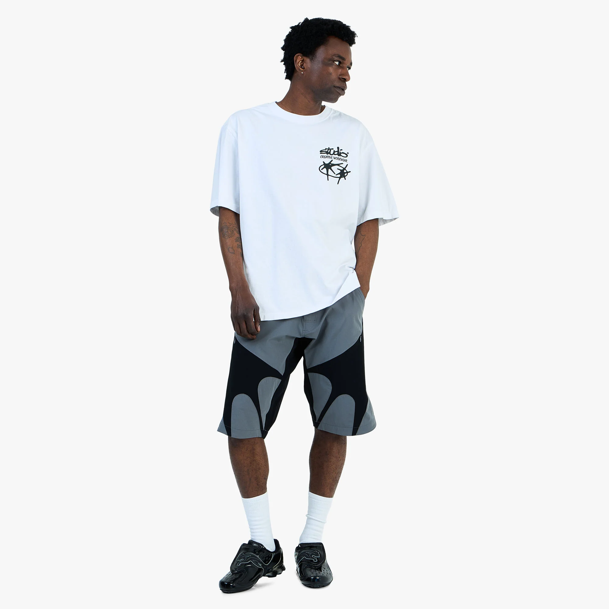 Supervsn Studio Wheel T-Shirt / White - Image 6
