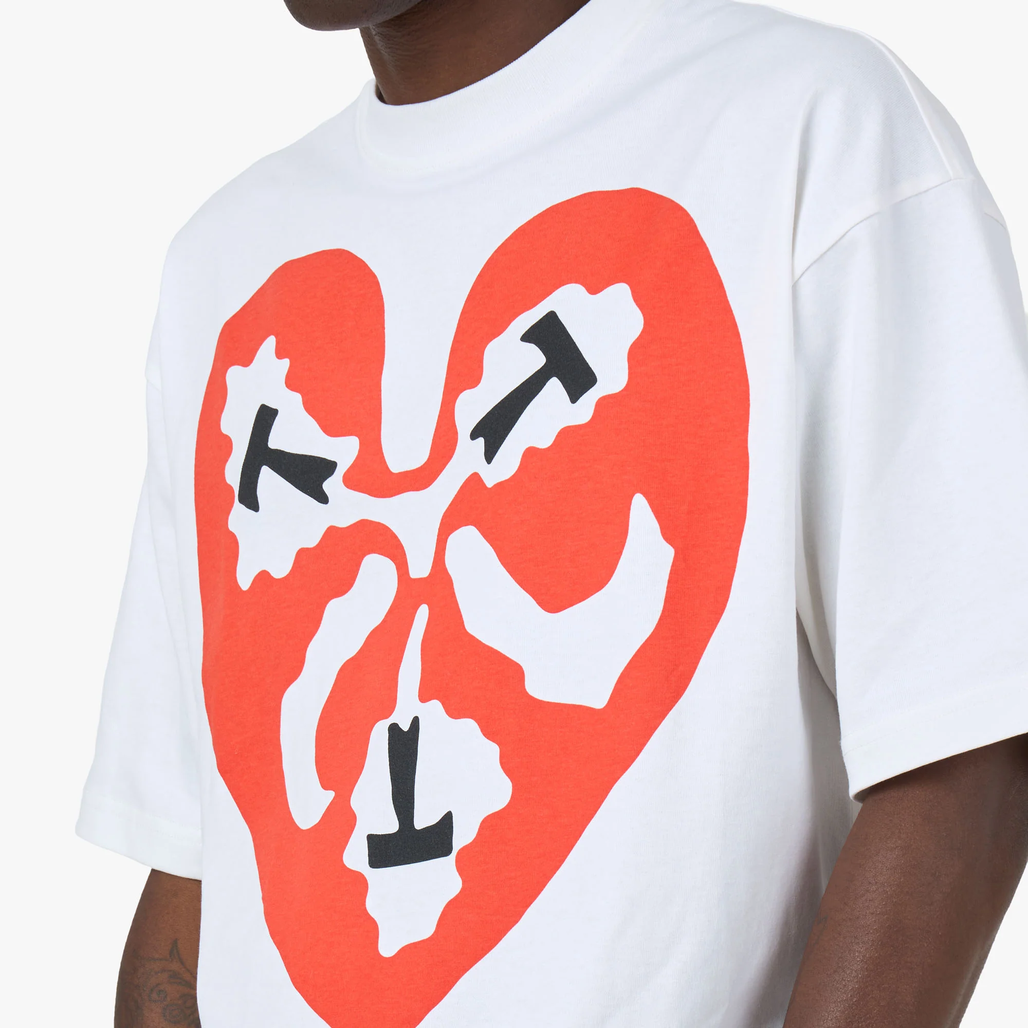 The Trilogy Tapes TTT Heart T-Shirt / White - Image 4