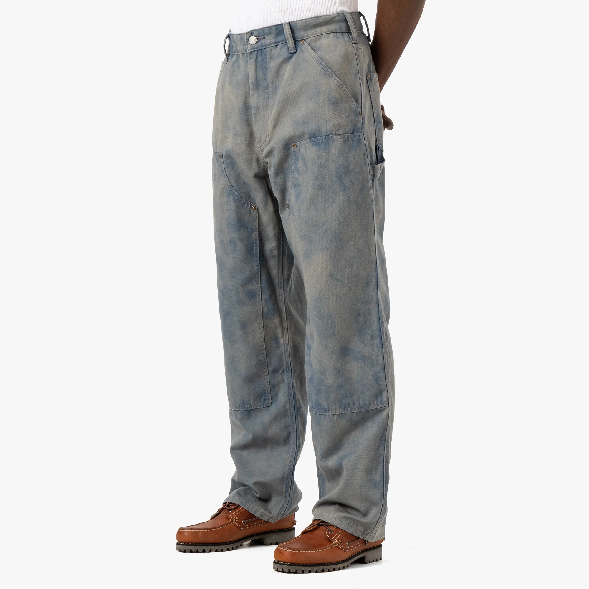 thisisneverthat Bleached Double Knee Pant / Blue - Image 2