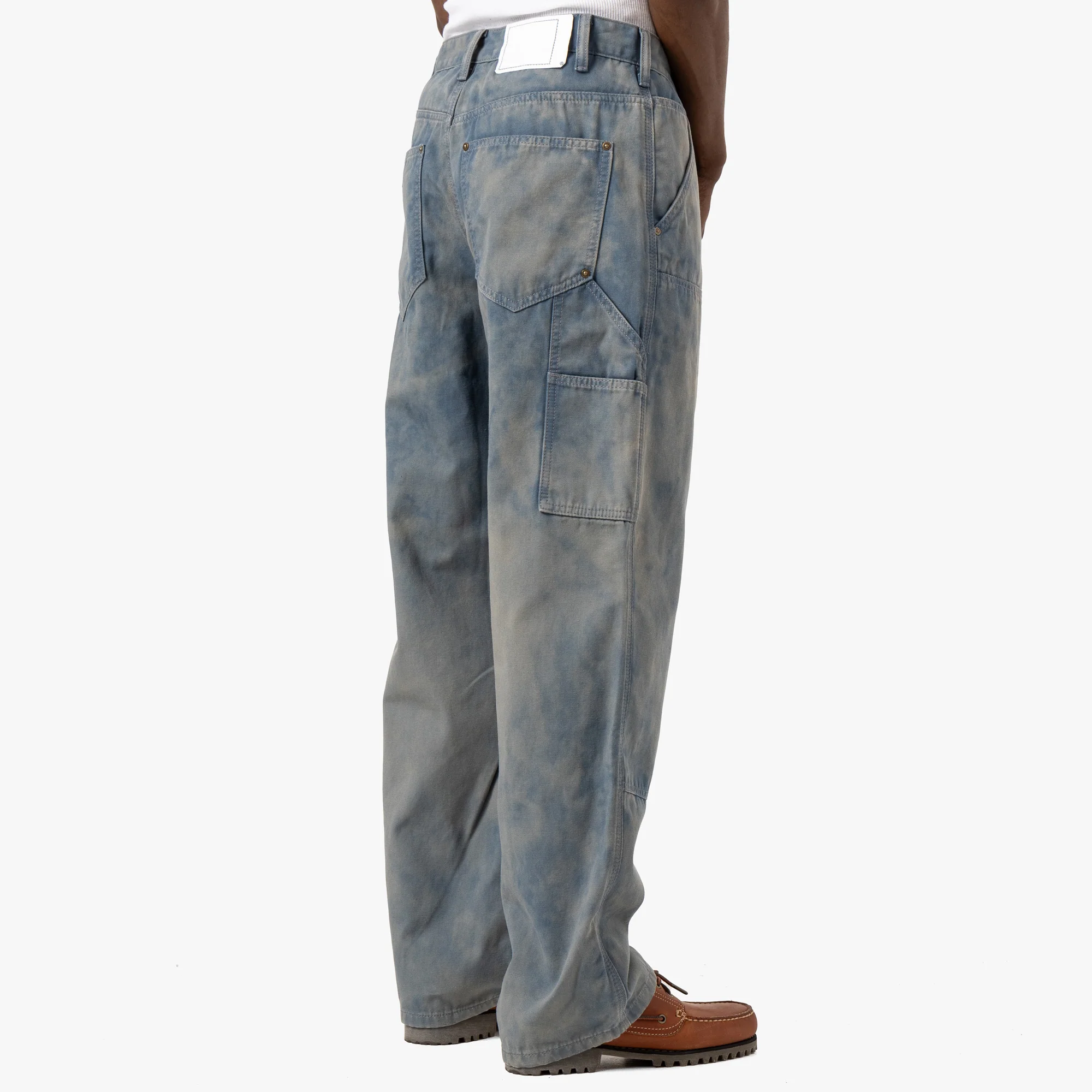 thisisneverthat Bleached Double Knee Pant / Blue - Image 3