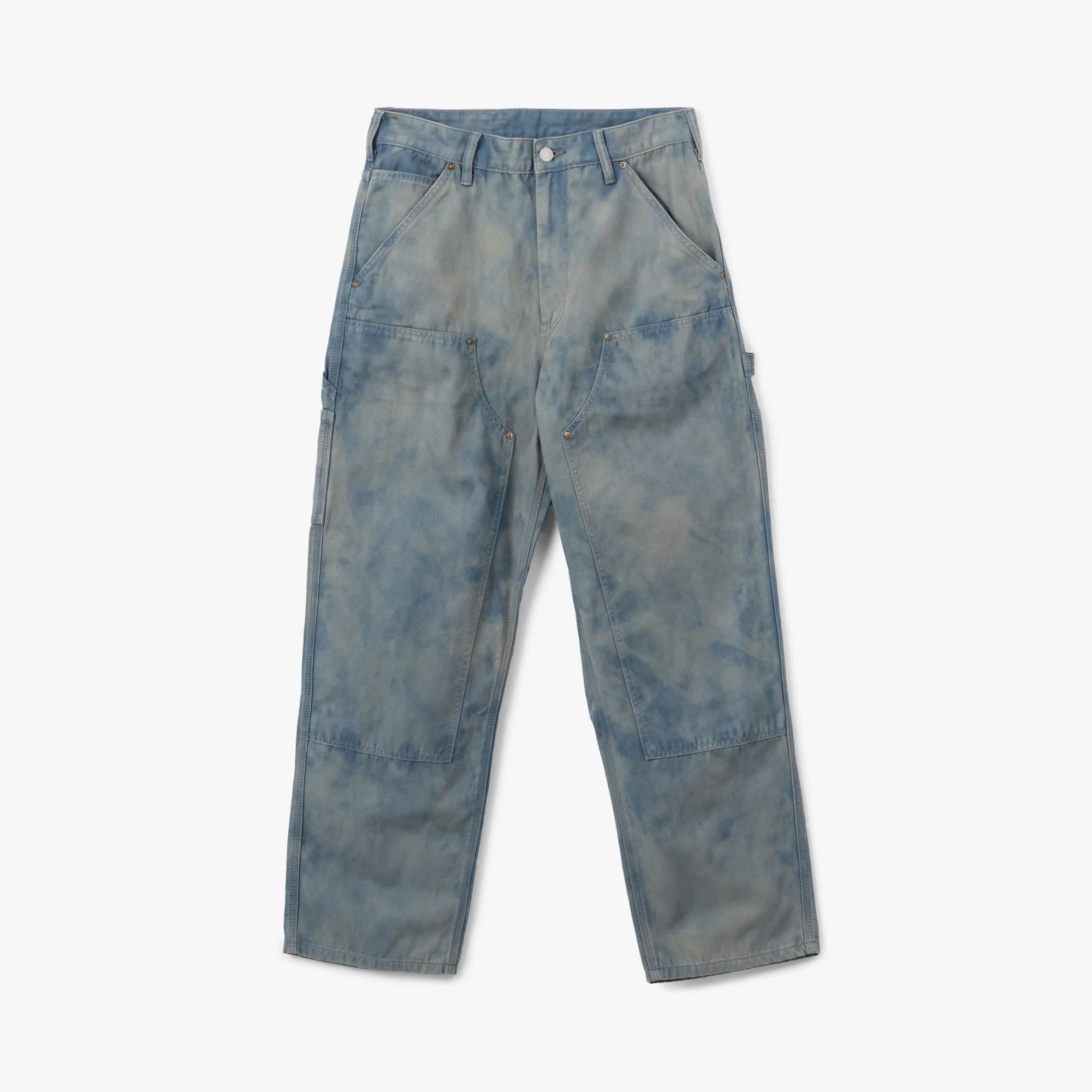 thisisneverthat Bleached Double Knee Pant / Blue - Image 6