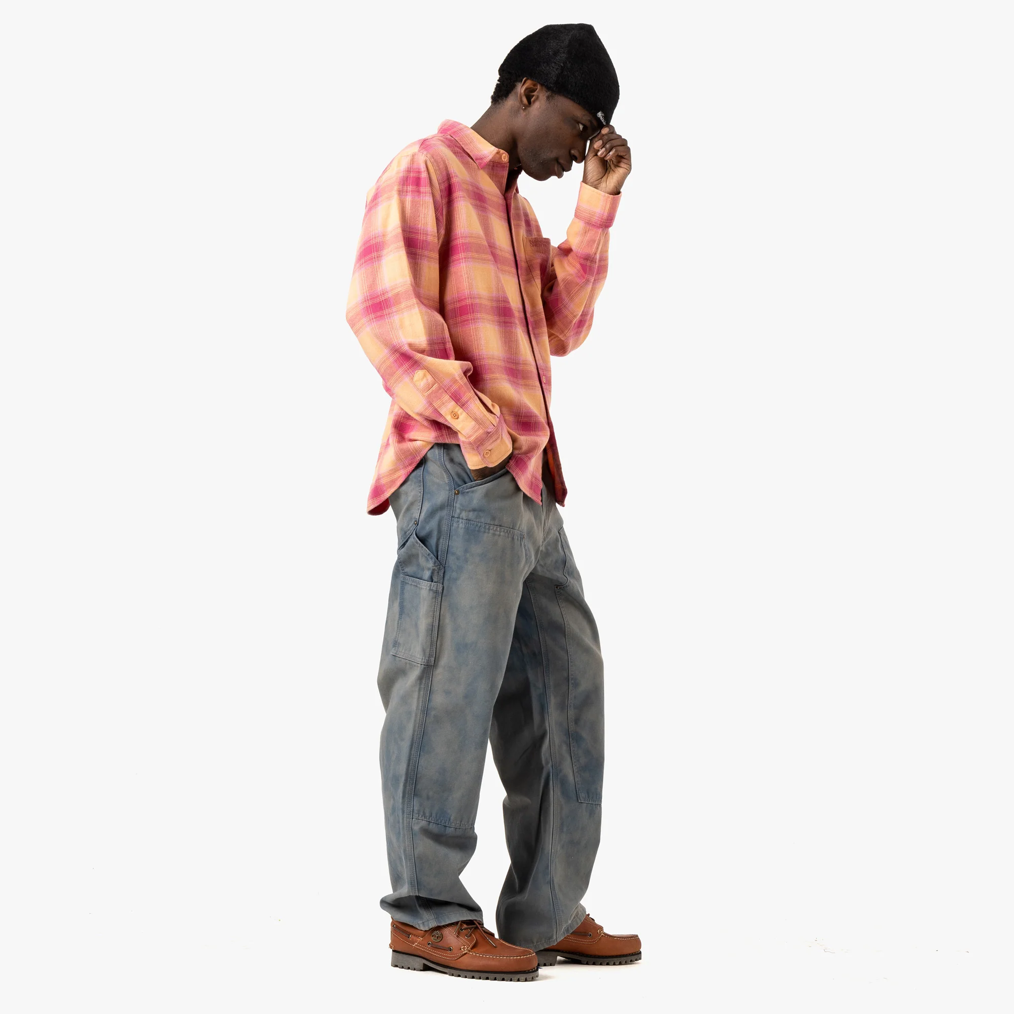 thisisneverthat Bleached Double Knee Pant / Blue - Image 9