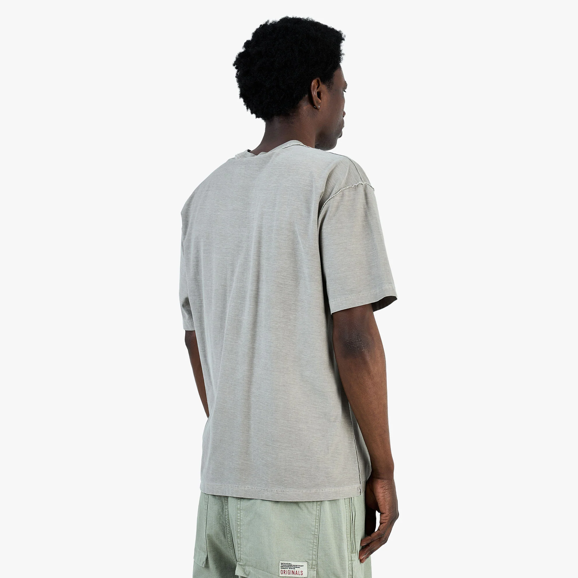 thisisneverthat Overdyed Reverse T-Shirt / Desert Grey - Image 3