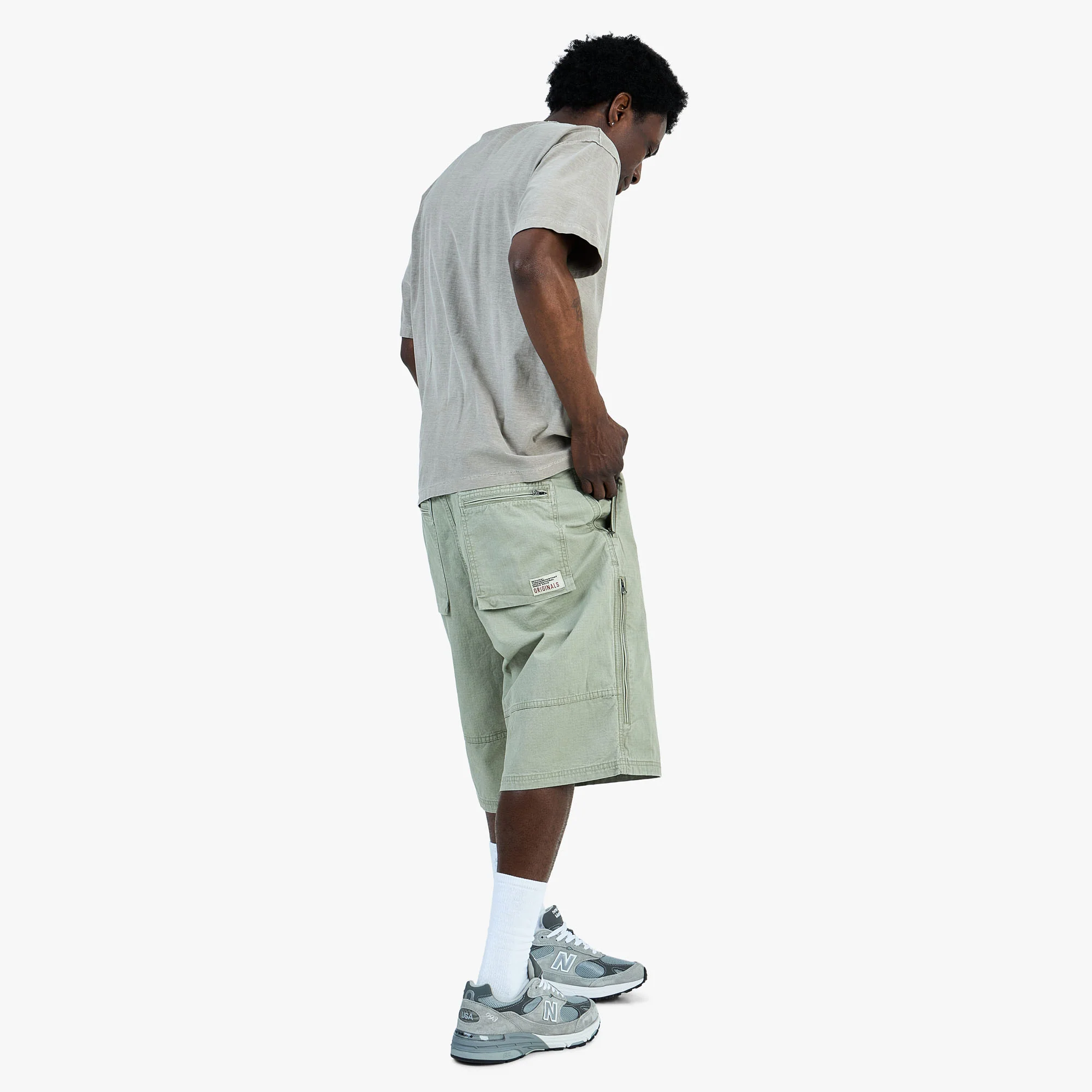 thisisneverthat Overdyed Reverse T-Shirt / Desert Grey - Image 7