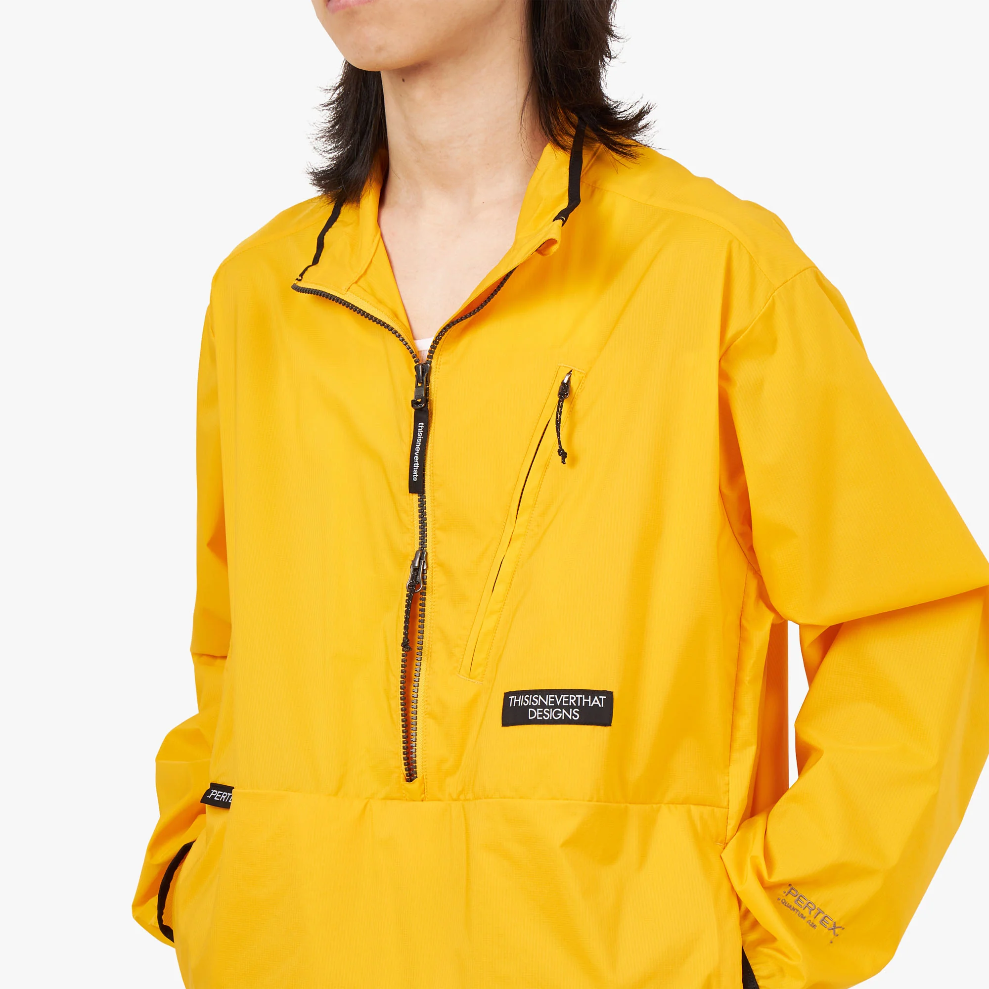 Thisisneverthat PERTEX Half Zip Pullover / Yellow - Image 4