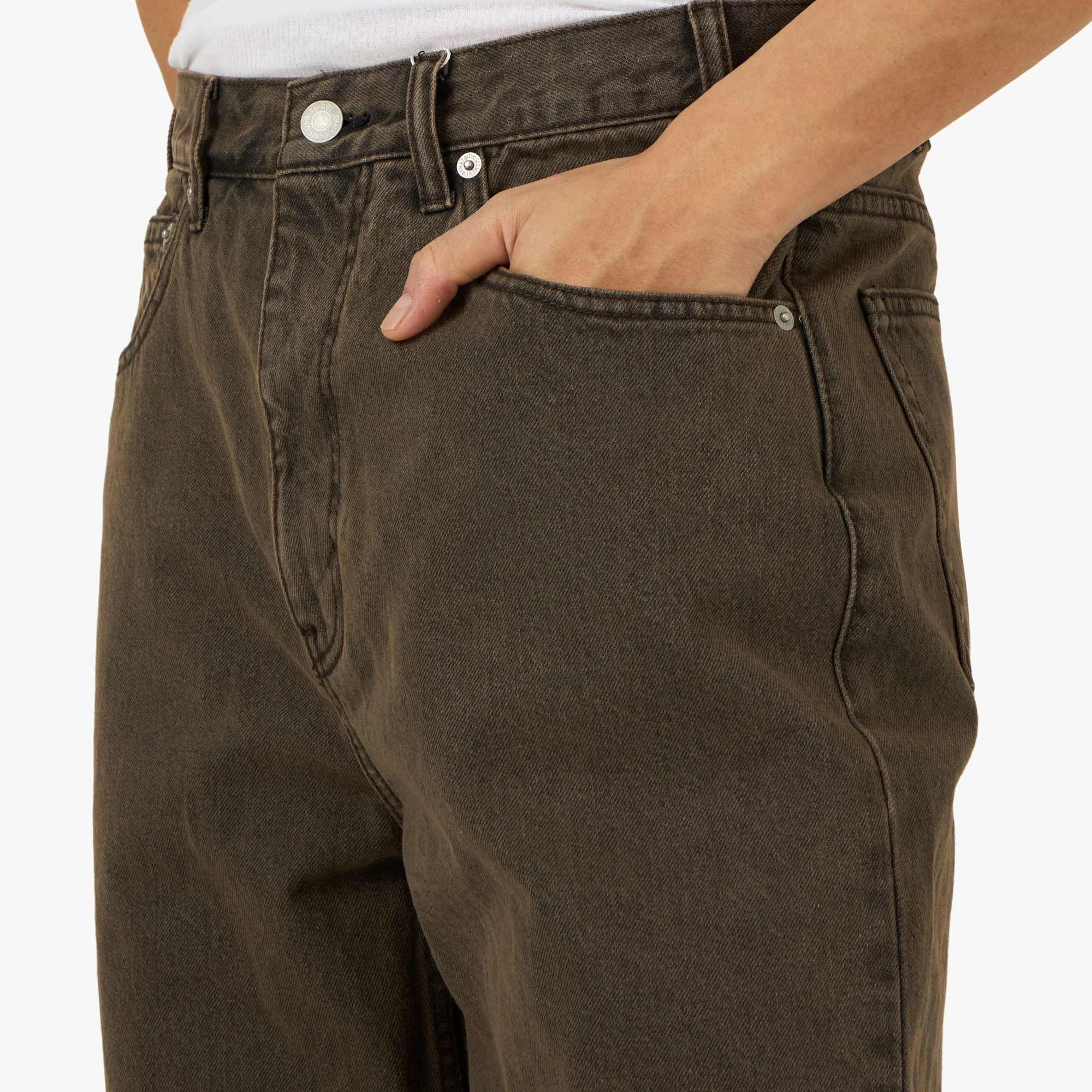 thisisneverthat Relaxed Jeans Brown - Image 4