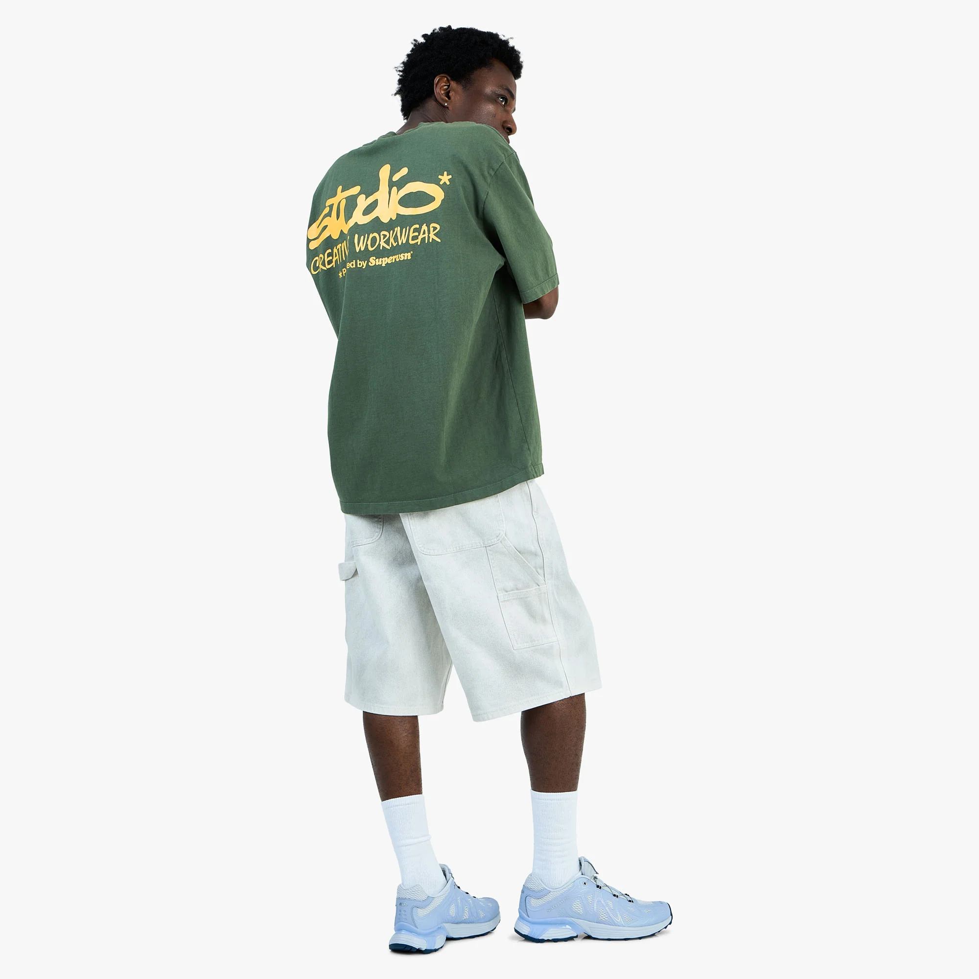 thisisneverthat Relaxed Painter Short / White - Image 7