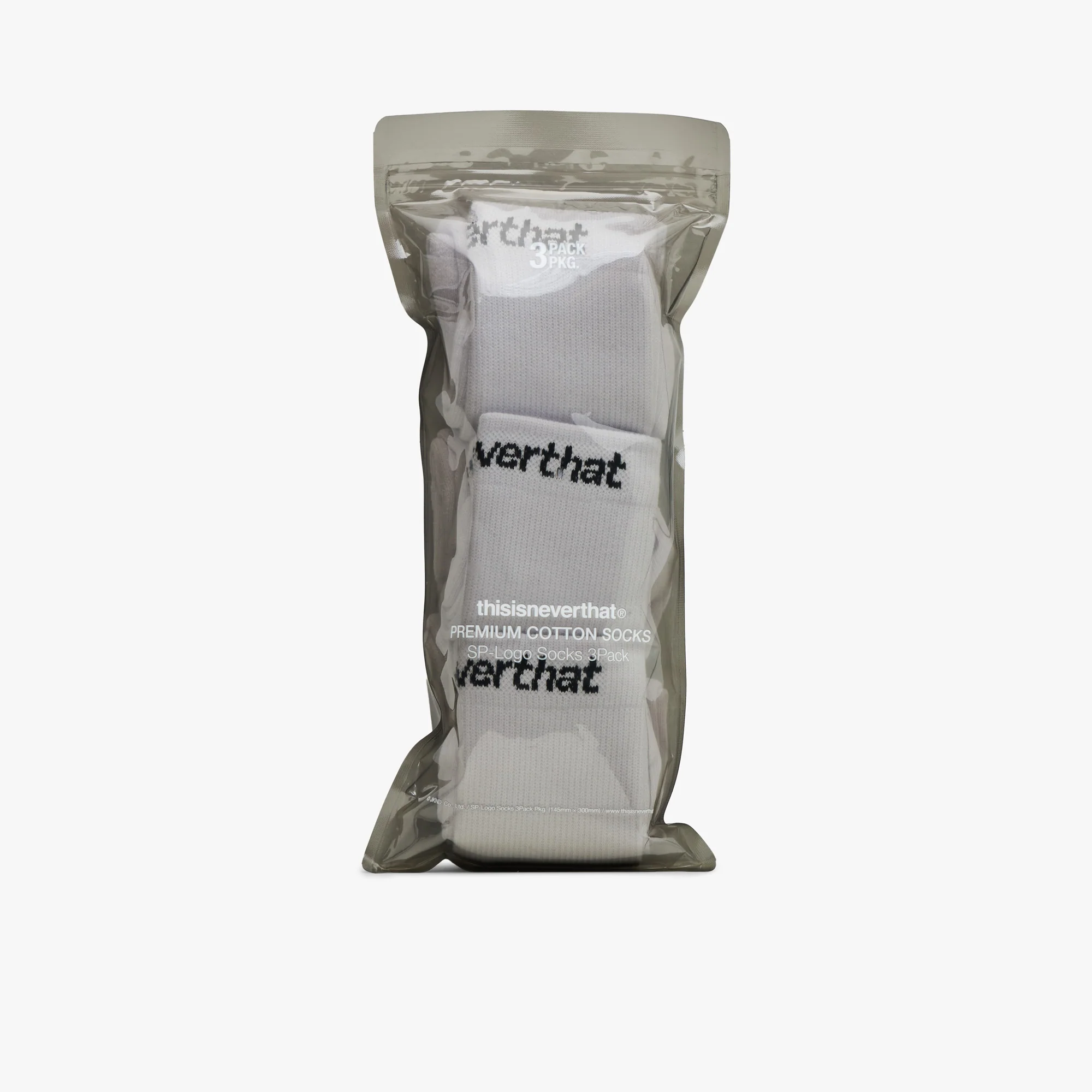 thisisneverthat SP-Logo Socks 3Pack / White - Image 4