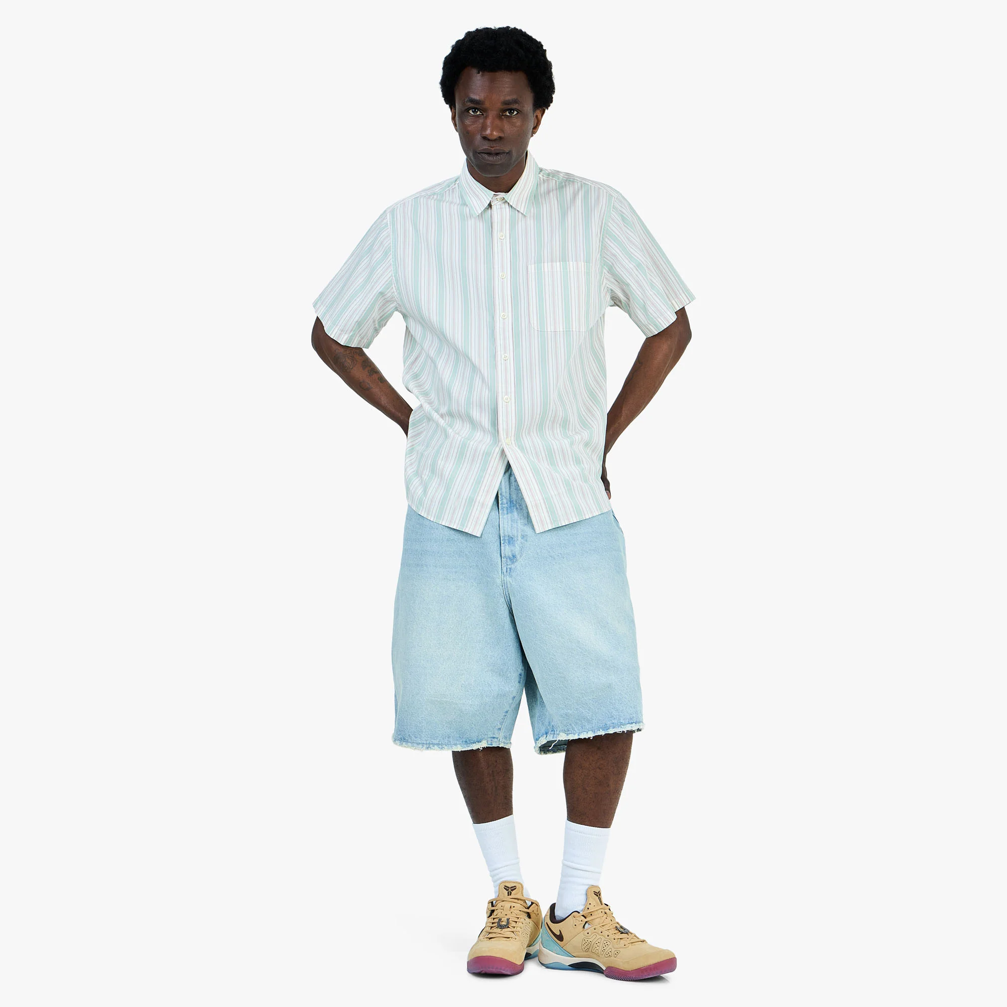 thisisneverthat Striped T-Shirt / Green - Image 6