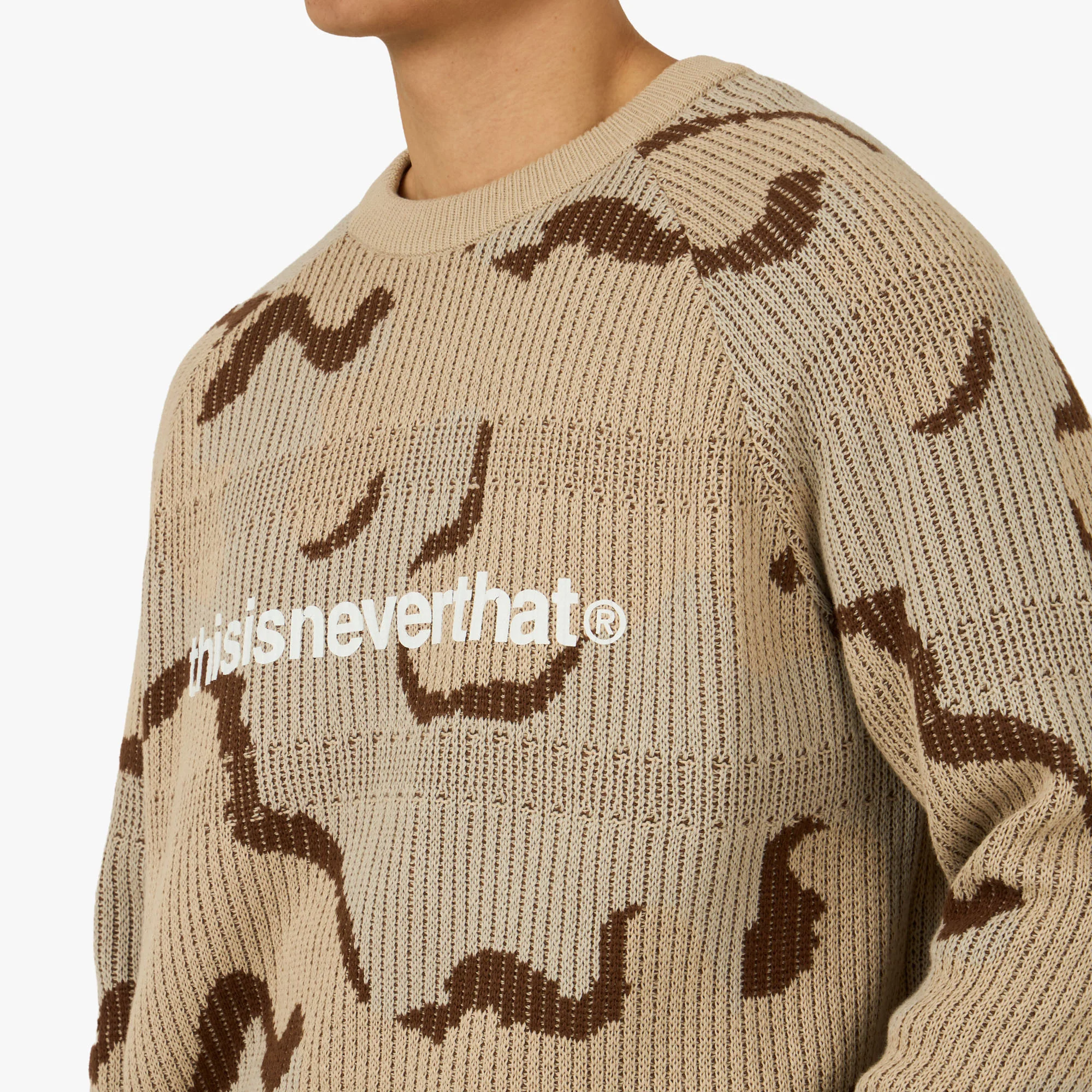 thisisneverthat T-Logo Knit Sweater Camo - Image 4