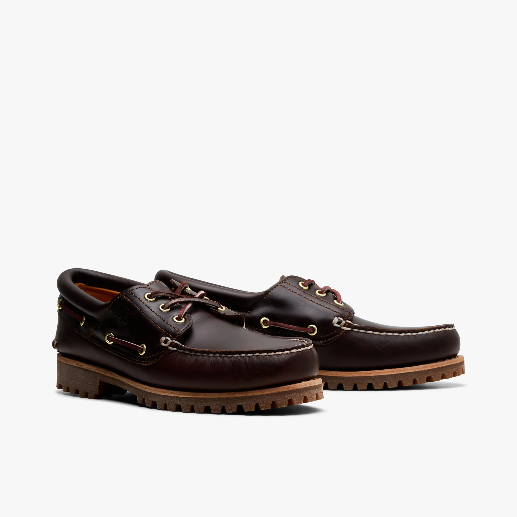 Timberland 3-Eye Boat Shoe Brown Leather - Image 3