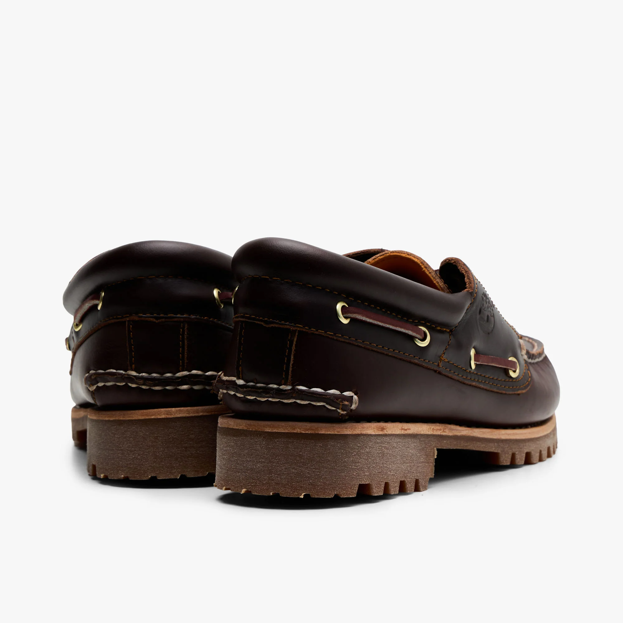 Timberland 3-Eye Boat Shoe Brown Leather - Image 4
