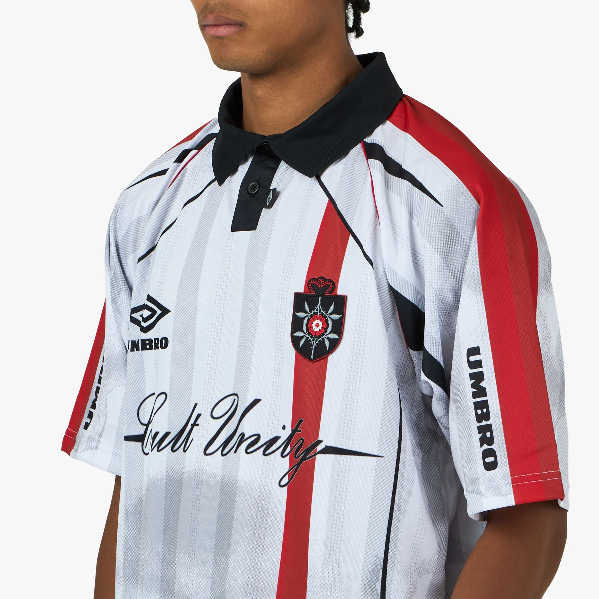 Umbro 01/03 Polo White / Red - Image 4