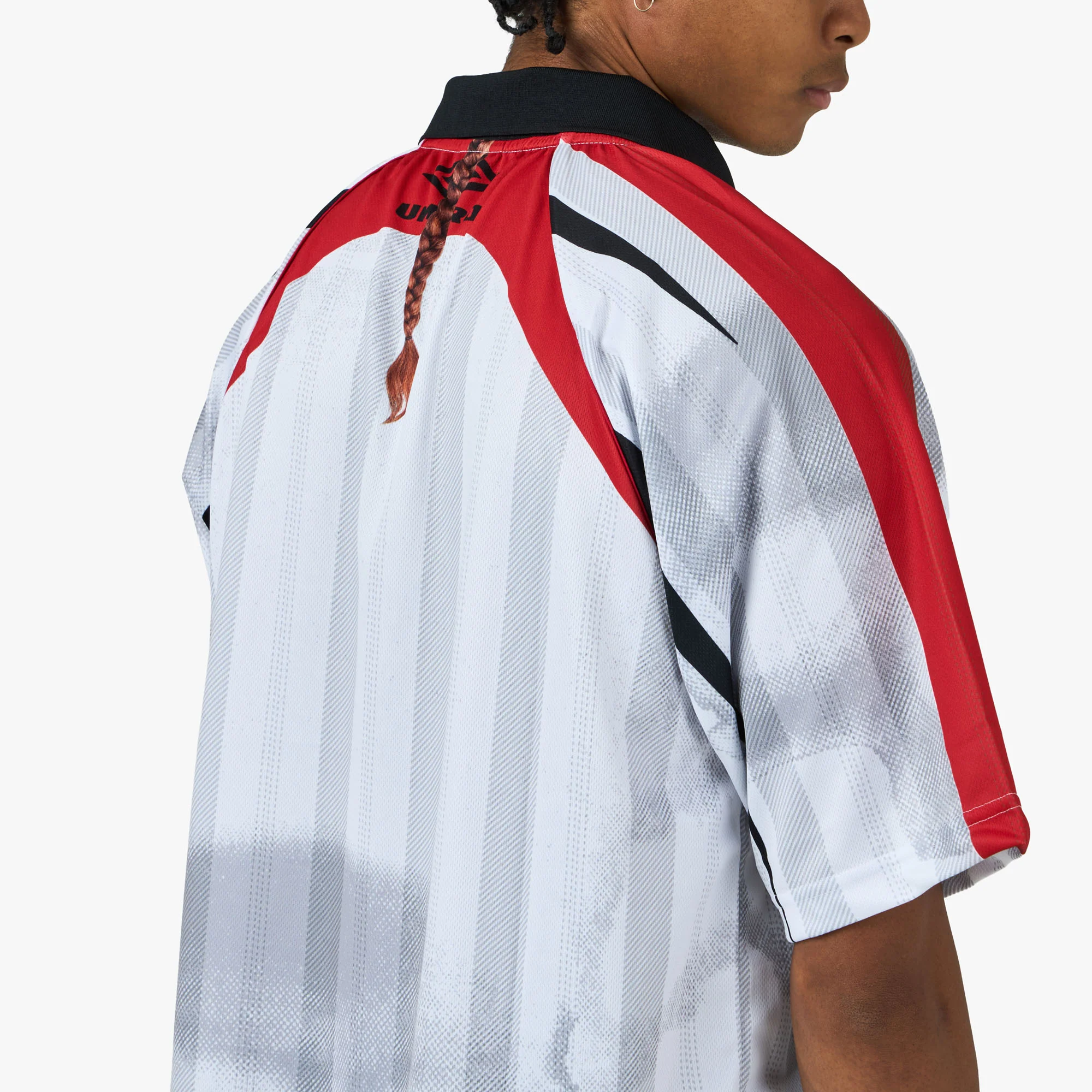 Umbro 01/03 Polo White / Red - Image 5