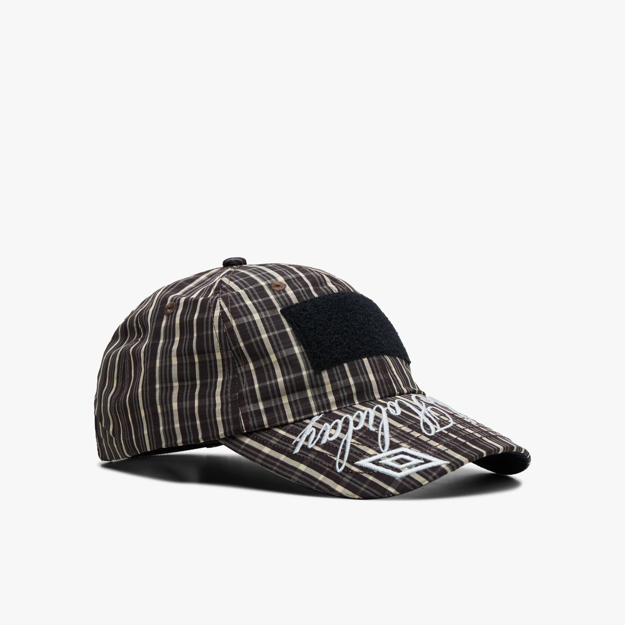 Umbro Check Hazard Cap Beige / Dark Brown - Image 4