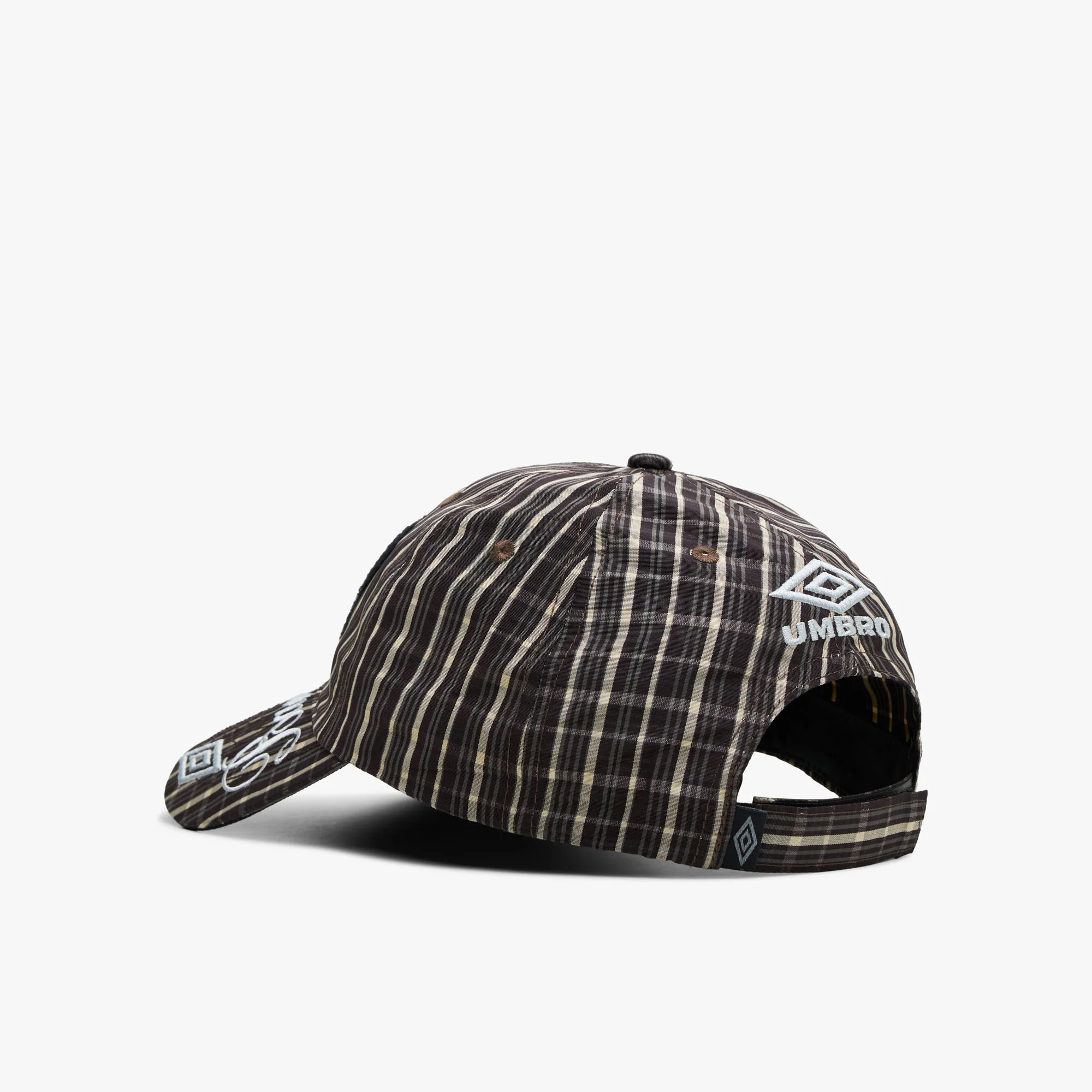 Umbro Check Hazard Cap Beige / Dark Brown - Image 6
