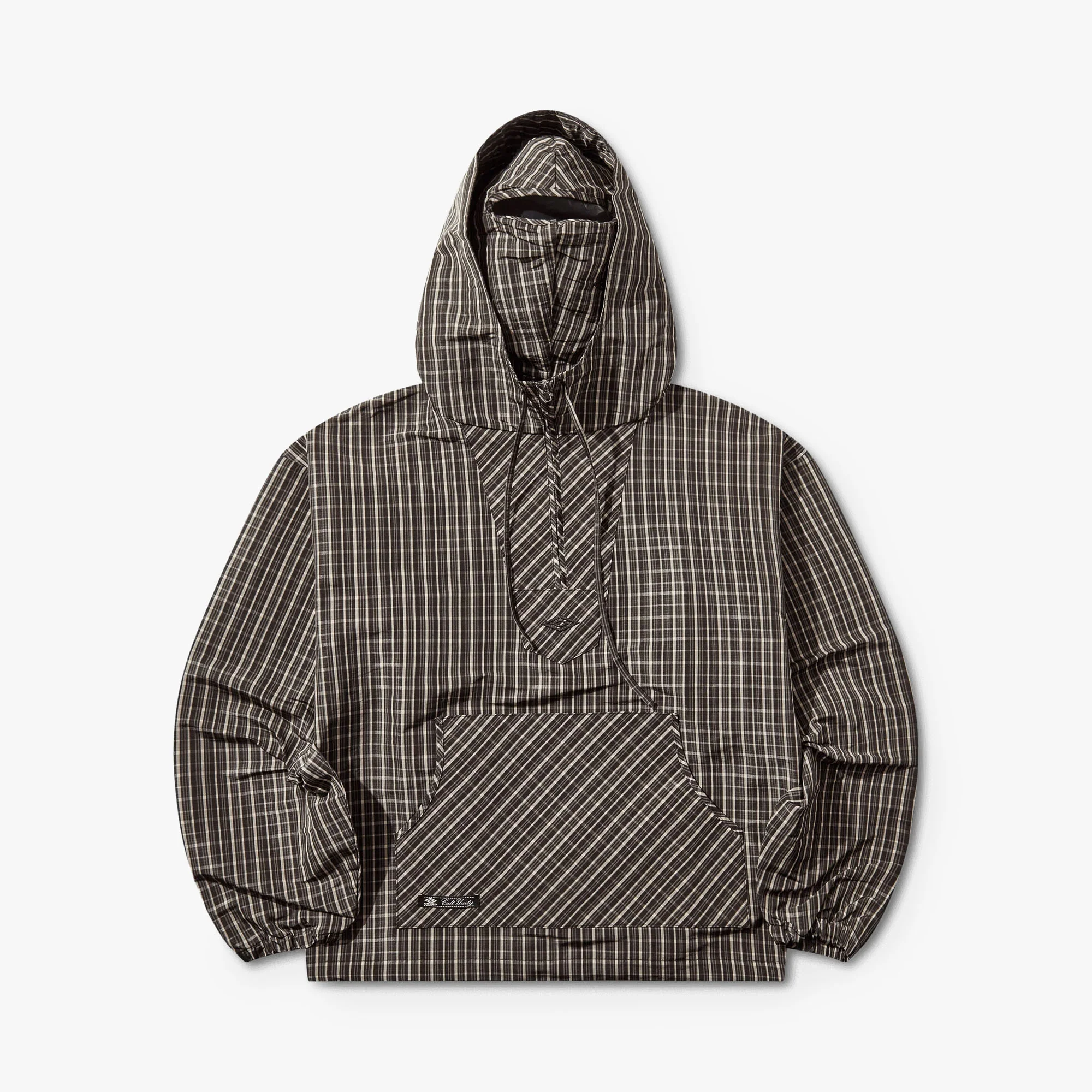 Umbro Checked Masked Anorak Beige / Dark Brown - Image 10