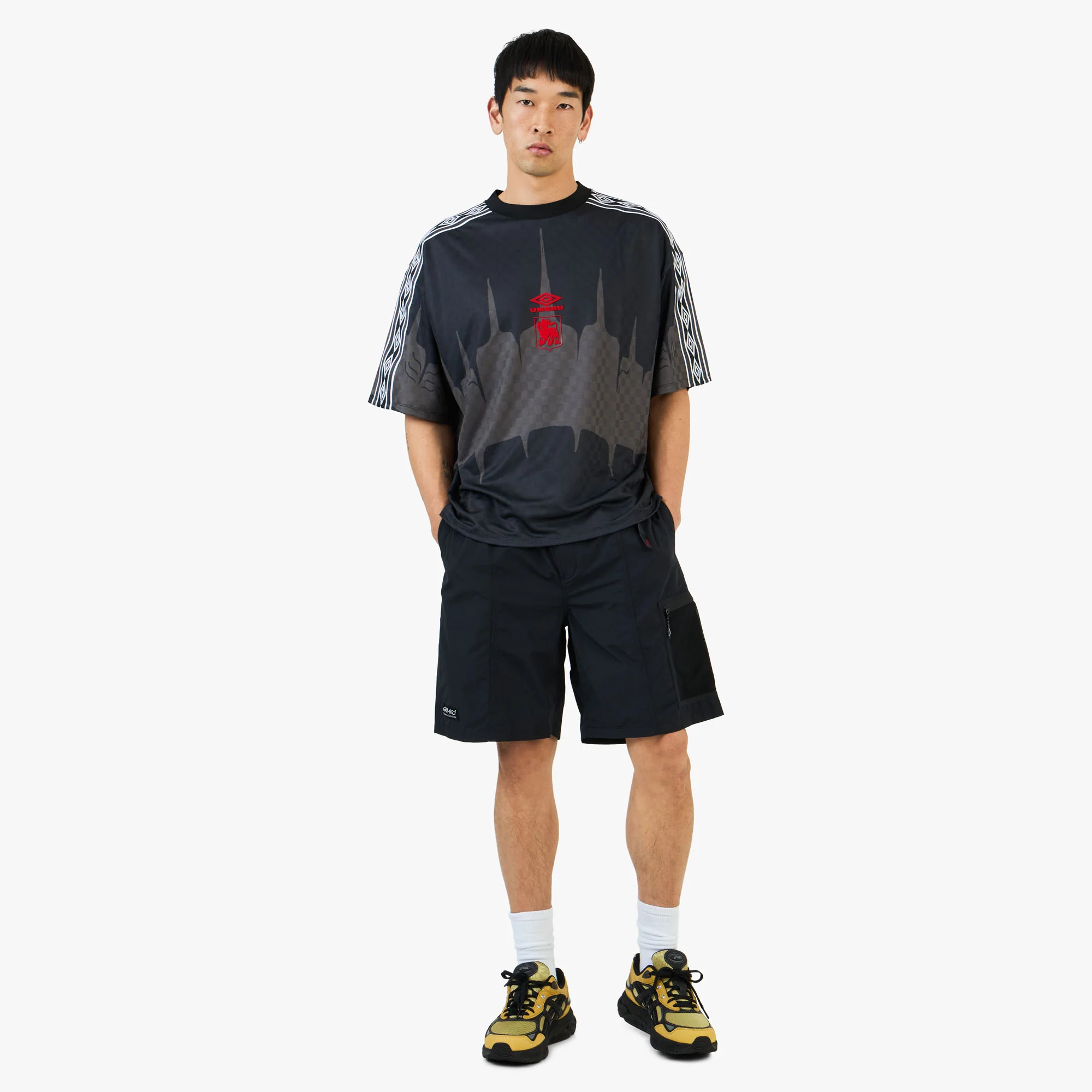 Umbro History Tape Kit T-Shirt Black / Red - Anthracite - Image 6