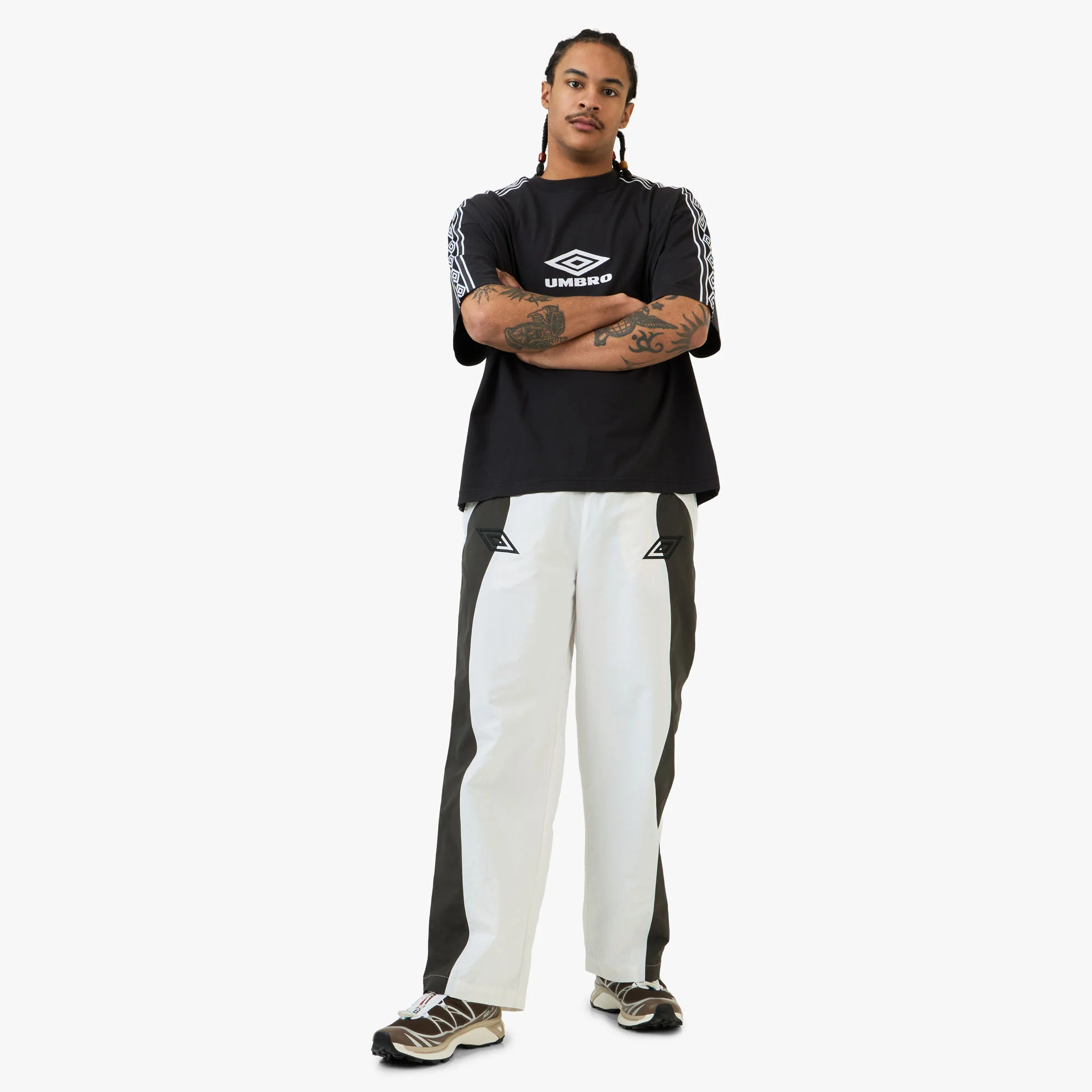 Umbro Offence Defence Tape T-Shirt / Washed Black - Image 6